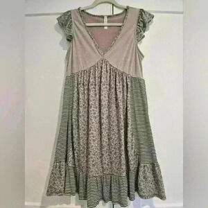 Emerald Patchwork Dress